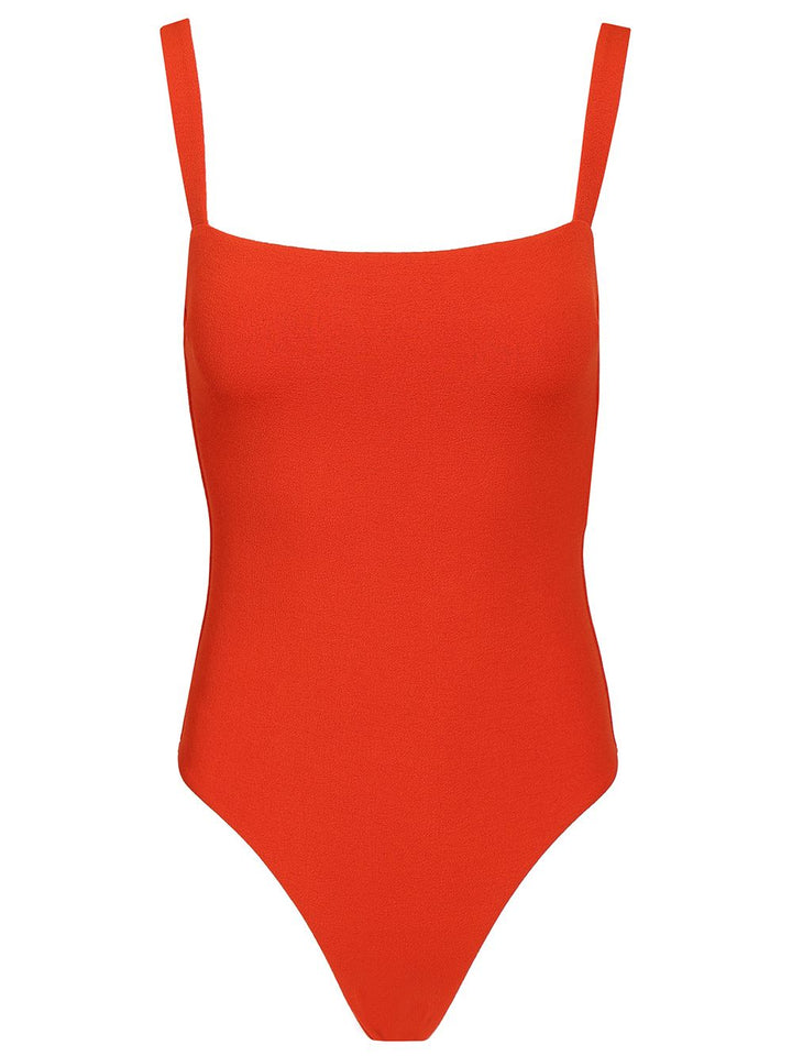 Matteau Maillot Square Neckline Costume Swimwear - Red | d9dea93cac9a44a87f86c381d36e9648731ca9e6