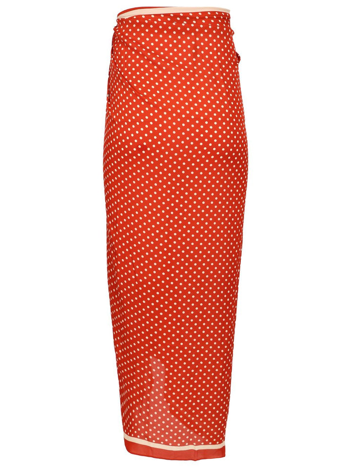 Matteau Silk Sarong Skirts - Red | ad421a1a4b2bfd83adaa4ff518c1b5066d65be6f