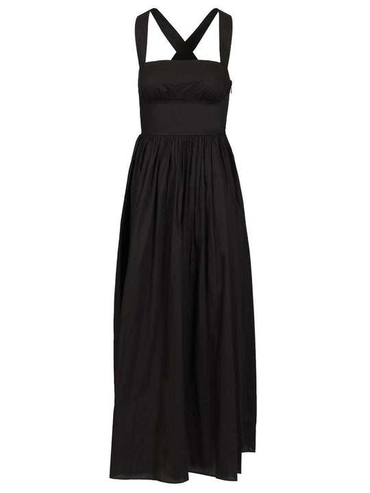 Crossback Midi Dress Dresses Black