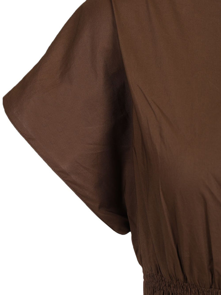 Matteau Shirred Waist Mini Dress Dresses - Brown | 0a5ddafe51d5579e2111d04529a9cf352bc2efd7
