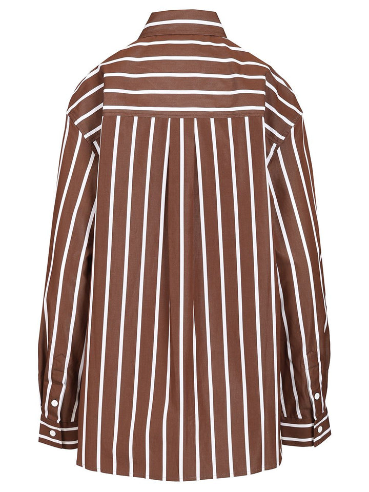 Matteau Classic Stripe Shirt Shirts - Brown | ee94fd747f0db3c6e30706dff69539eb3abd9845