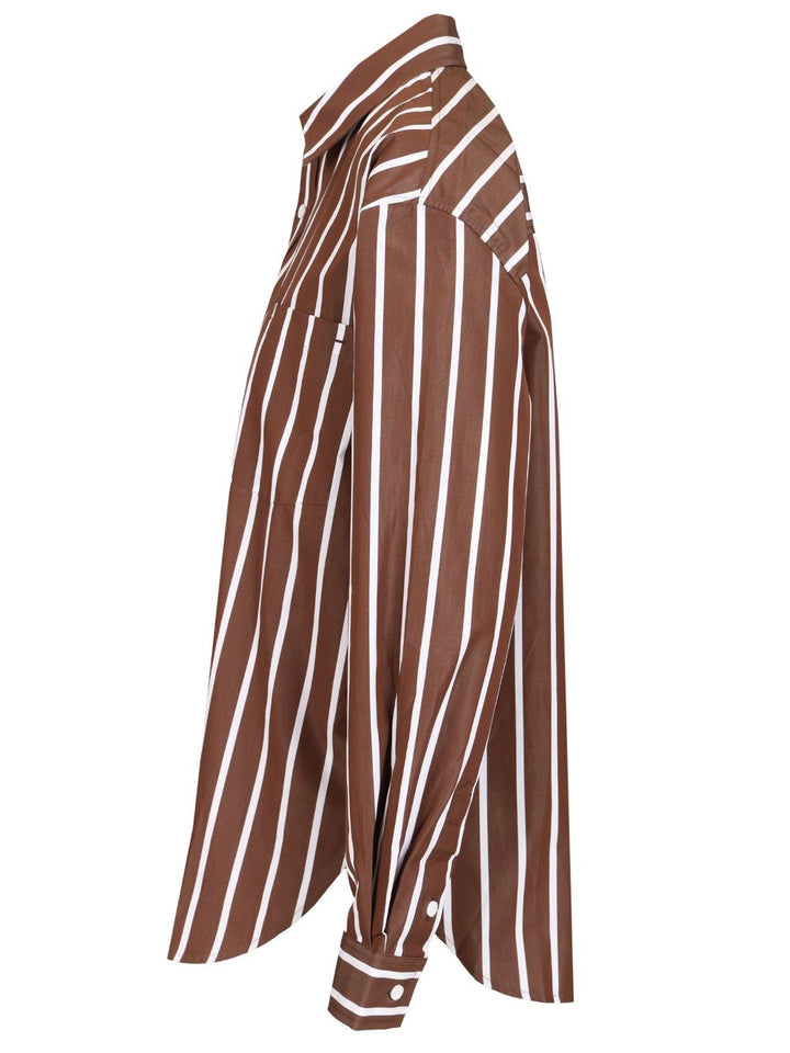 Matteau Classic Stripe Shirt Shirts - Brown | a62af458961ddaacb84b7678fa1549cb6ad3f2d0