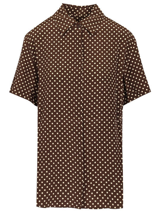 Short Sleeve Shirt Shirts Brown