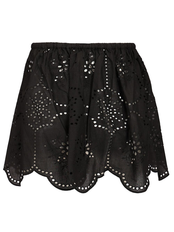Matteau Broderie Mini Skirt Skirts - Black | 84f8f0052c04e8f979c35354aeb10833a66f1f80