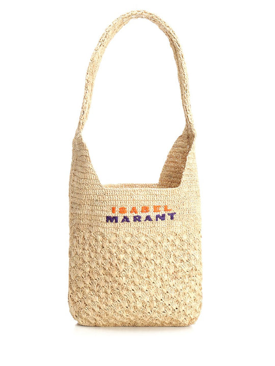 Praia Small Raffia Bag Shoulder Bags Beige