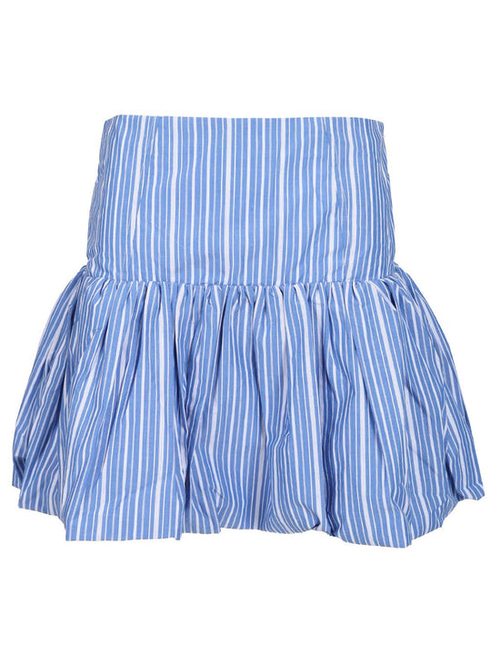 Striped Skirt Skirts Light Blue