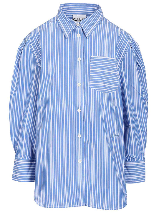 Striped Shirt Shirts Light Blue
