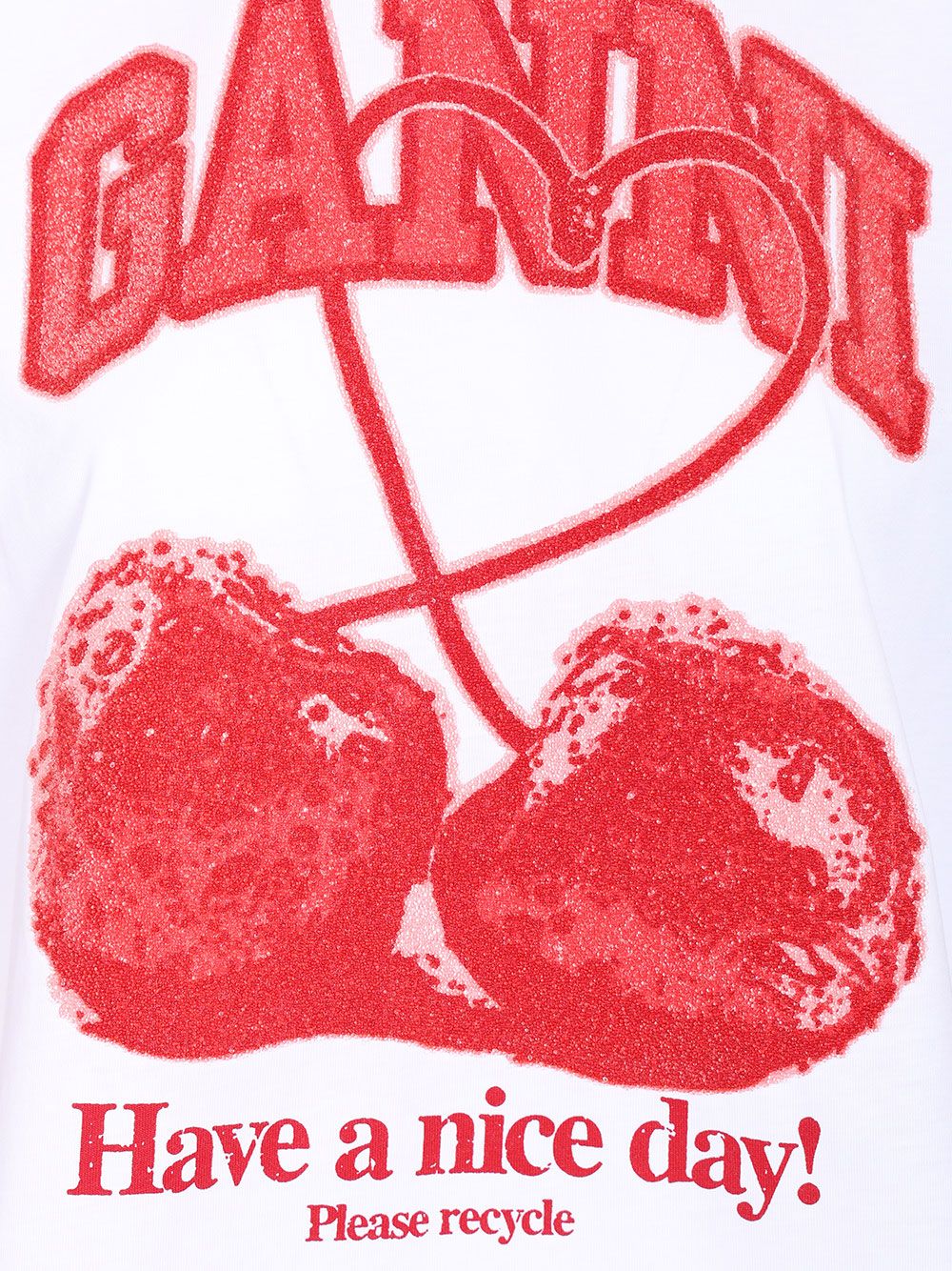 Ganni Printed T-Shirt - White | 4ce4031a10130d8926804616fcb652fe2953eb32