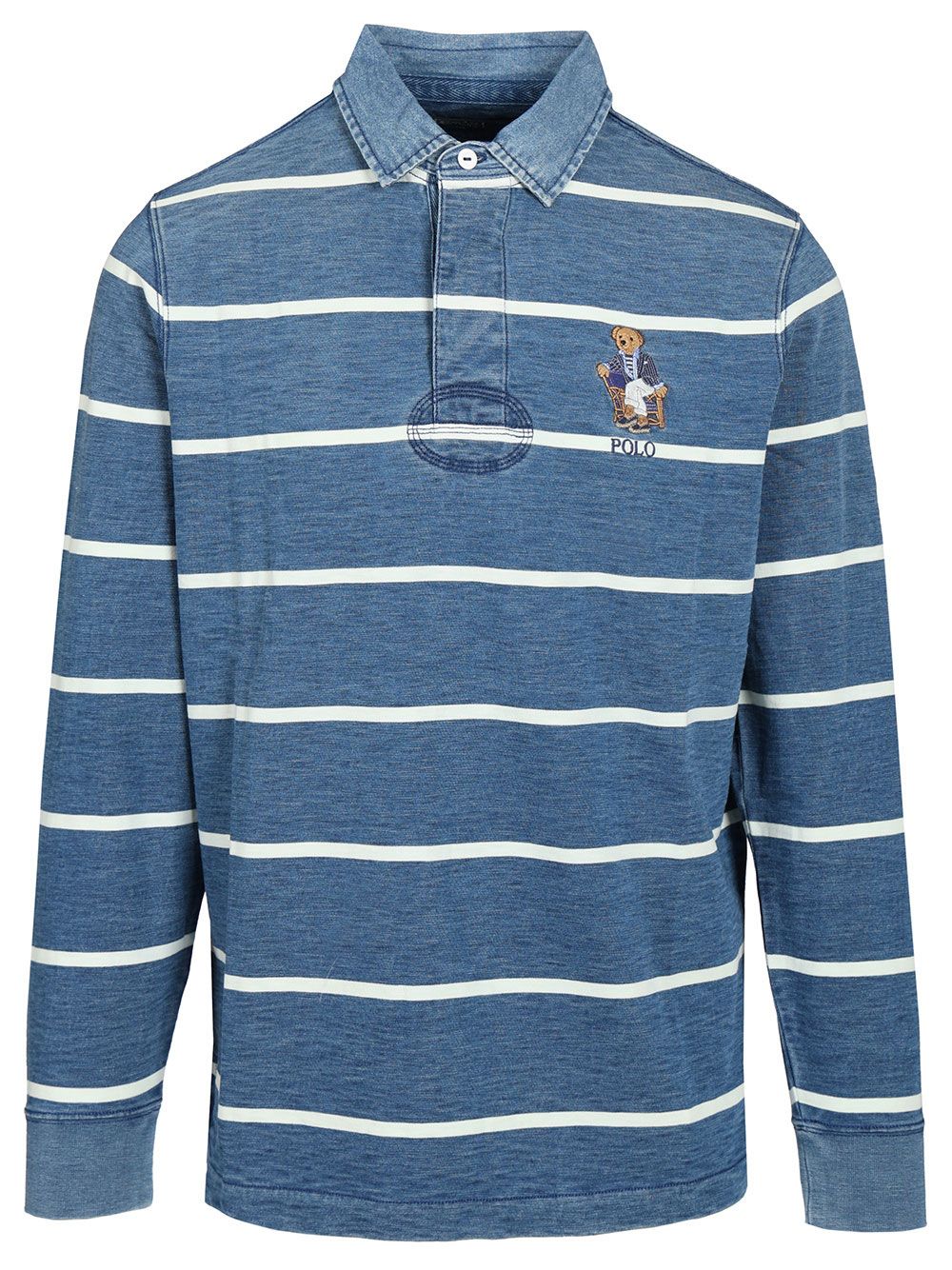 Polo Ralph Lauren Polo Bear Rugby Shirt Knitwear - Blue | efe14f45ad668bc98adcd2db7a48e539e8f87a4d