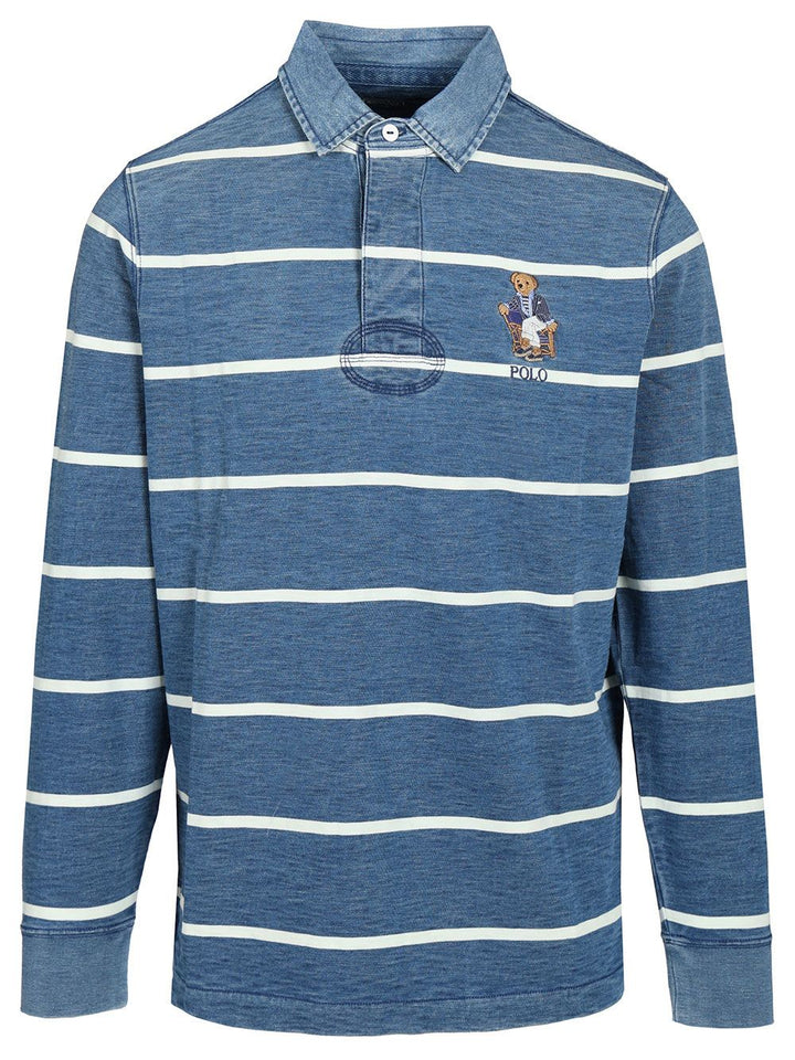 Polo Ralph Lauren Polo Bear Rugby Shirt Knitwear - Blue | efe14f45ad668bc98adcd2db7a48e539e8f87a4d