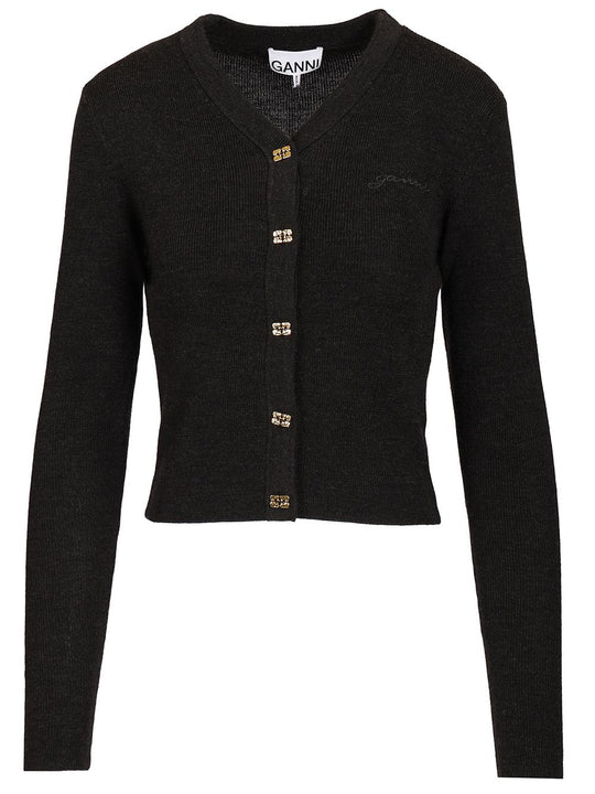Mini Cardigan Knitwear Grey