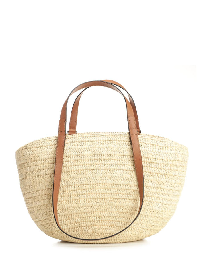 Loewe Eclipse Medium Basket Bag In Raffia Handbags - Beige | cca139653eb8c30fbb03436c5c8d48c8aa676764