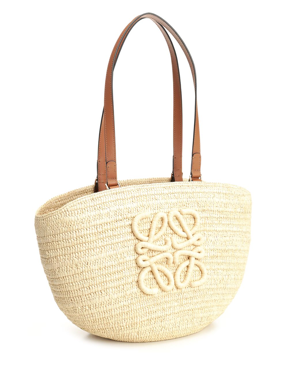 Loewe Eclipse Medium Basket Bag In Raffia Handbags - Beige | d584f5adddf5681386ac6fc5f9139ec82944762d