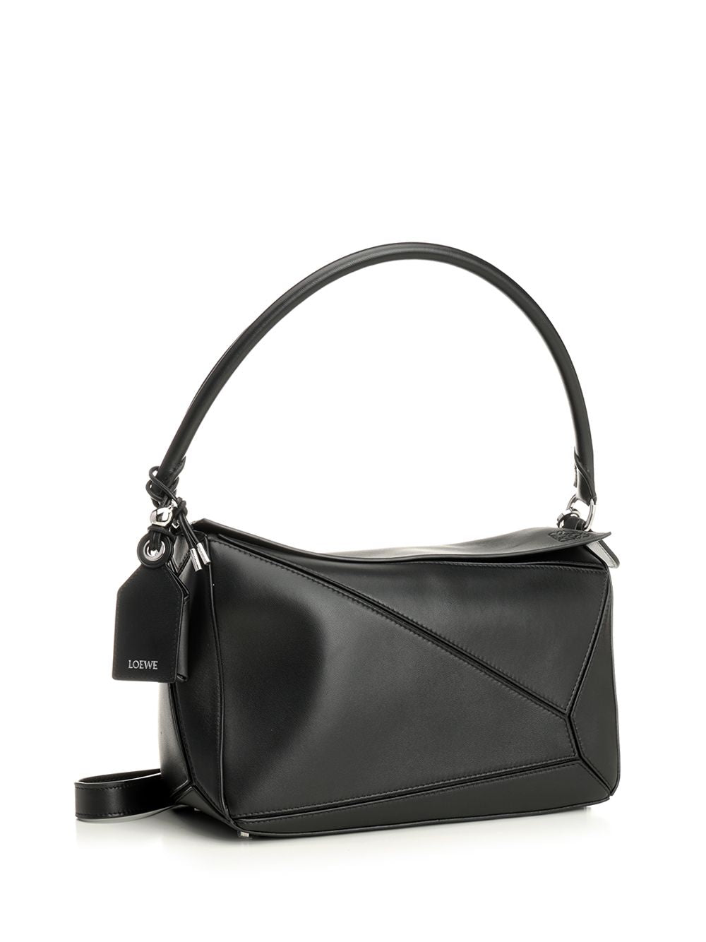 Loewe Puzzle Featherlight Shoulder Bags - Black | bc7f9ee76c8004a159265ba2875449e78d09a154