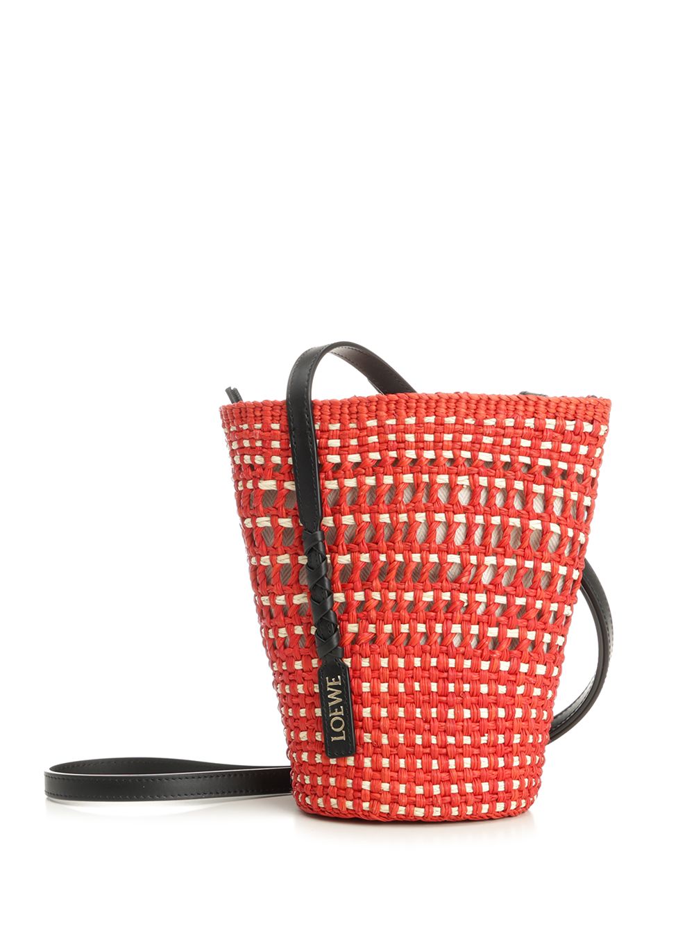 Loewe Braid Bag Crossbody Bags - Red | 4bea2033a0bb5a28dc6940108f872222fcd79eca