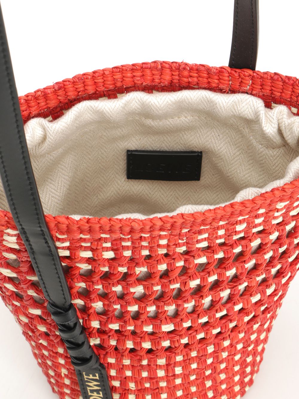 Loewe Braid Bag Crossbody Bags - Red | 42f74bb52abd074cd072b6631cd4d37fbe527f2d