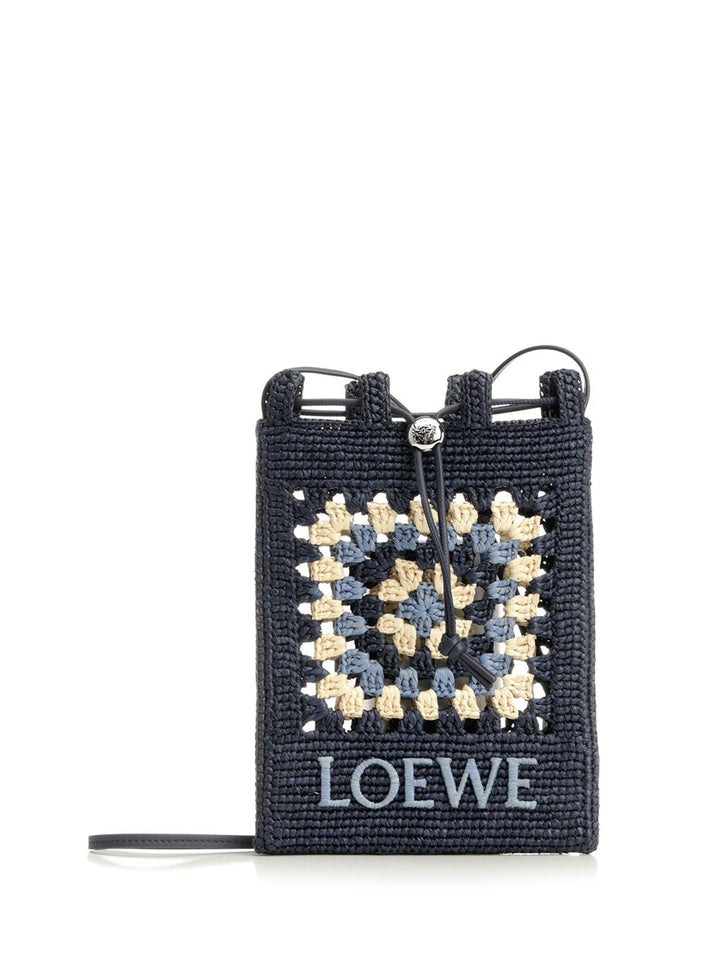 Loewe Drawstring Pocket Crossbody Bags - Blue | 2c300feb40ff4c6b3d20f1818752418ac2cd0317