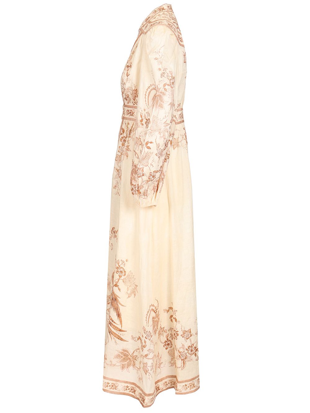 Zimmermann Indra Plunge Midi Dress Dresses - Multicolor | 12477eec7b6f81b948ef82ae65be97f193546570
