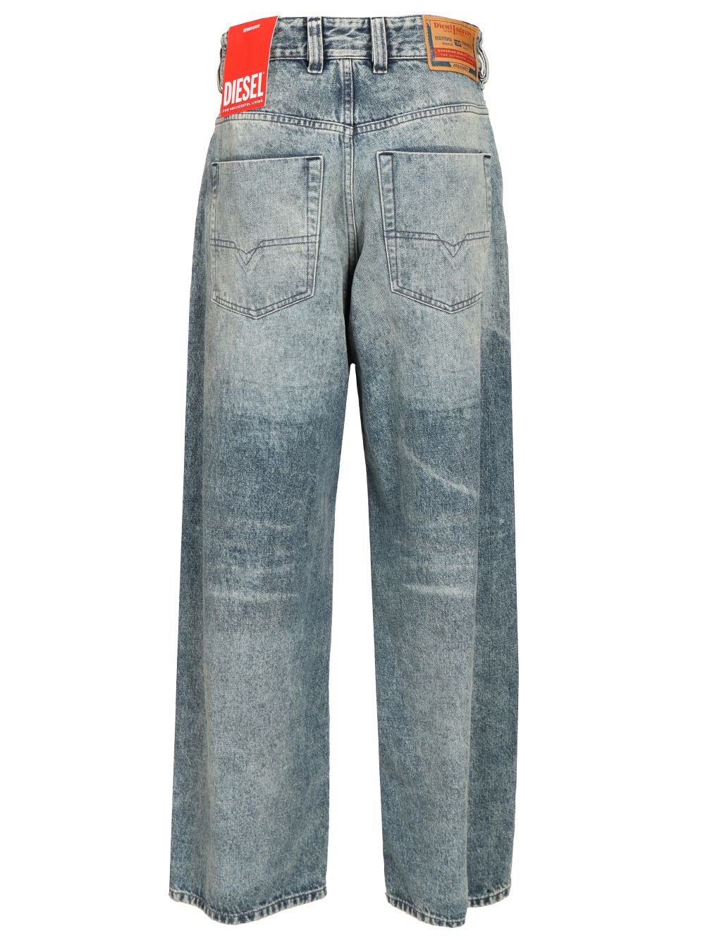 Diesel 1997 D-Enim Medium Waist Relaxed Jeans - Blue | e0f136c48c9806a901aa7abe37520fe442af2779