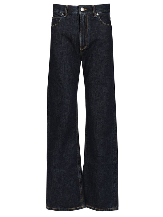 Denim Regular Blu Washed Jeans Blue