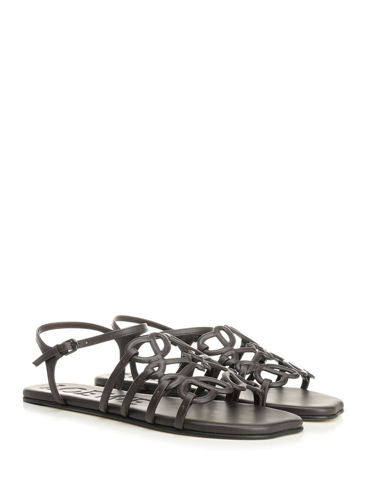 Loewe Petal Sandals - Brown | 942abfe872fc55551045bf0e9e1f31d8c4558cc1