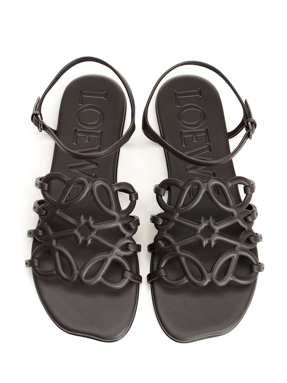 Loewe Petal Sandals - Brown | f96fc123d15a17d71244ee284da0887b19006d4e