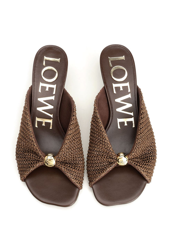 Loewe Pebble Sandals - Brown | 79b6e0b91231b64f63c05abecbdc9556e0a2dd78