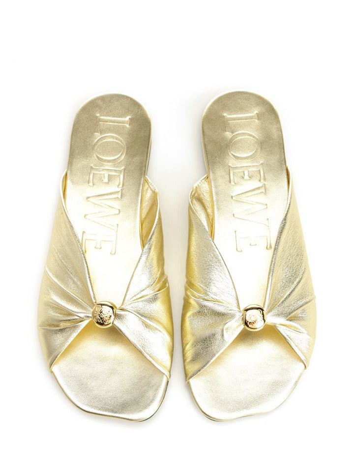 Loewe Pebble Slide Sandals - Gold | 7ac6a11092ecc9f8b4271ce249e9287151245dc4