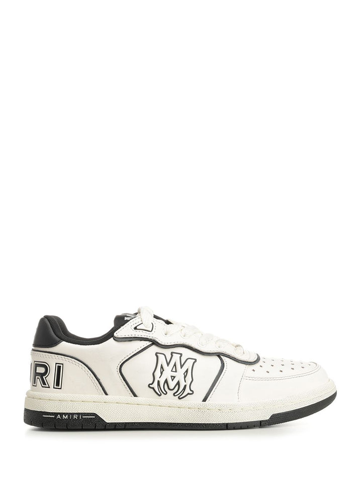 Amiri Newport  In White Leather Sneakers - White | ab3f5c6da661b7319e03bdcebc92328c829eae53