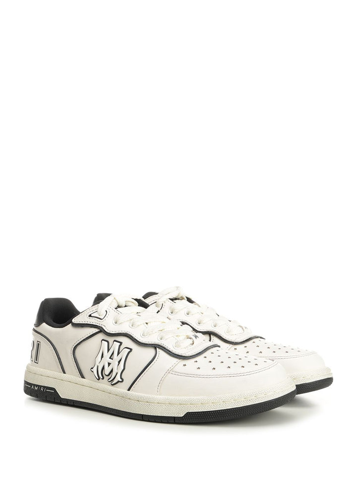 Amiri Newport  In White Leather Sneakers - White | 7f76509b599419d6718acd5ce4c2dde89969fe1d