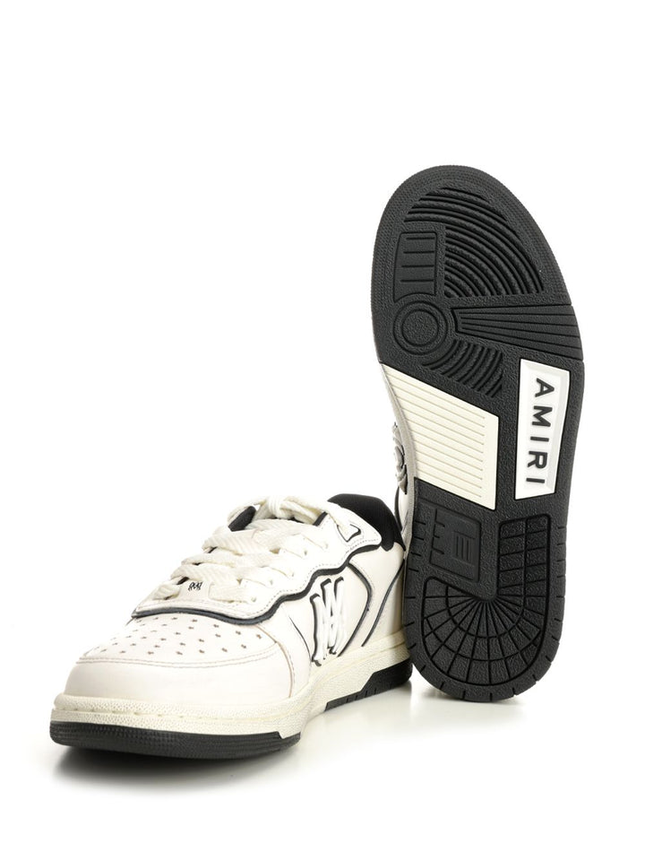 Amiri Newport  In White Leather Sneakers - White | 118b4418d964cfc54d9b4b355a21462376b73c2f
