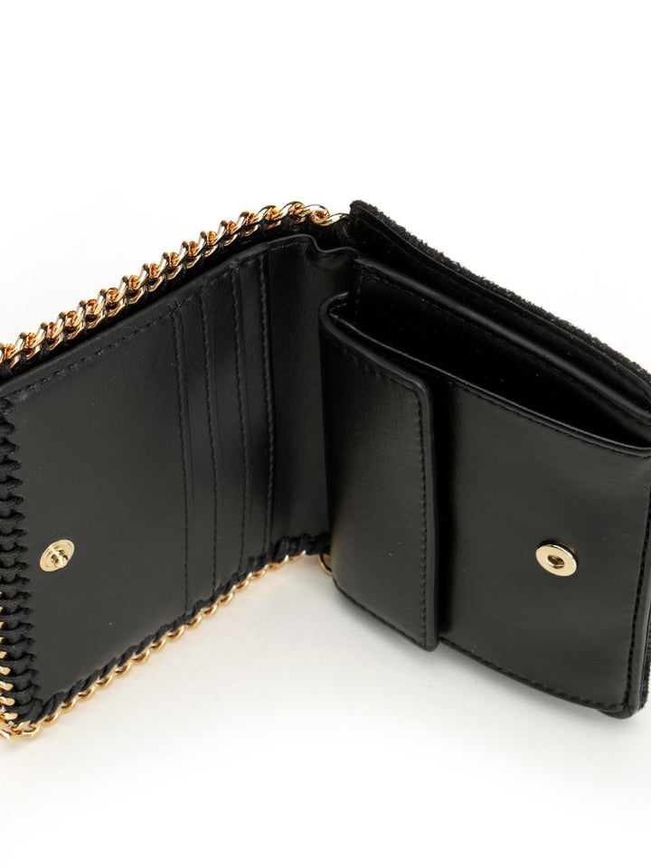 Stella Mccartney Falabella Bi-Fold Wallet Wallets - Black | f0b8f8a480ab5108509c9d1735b836afb7e5b077