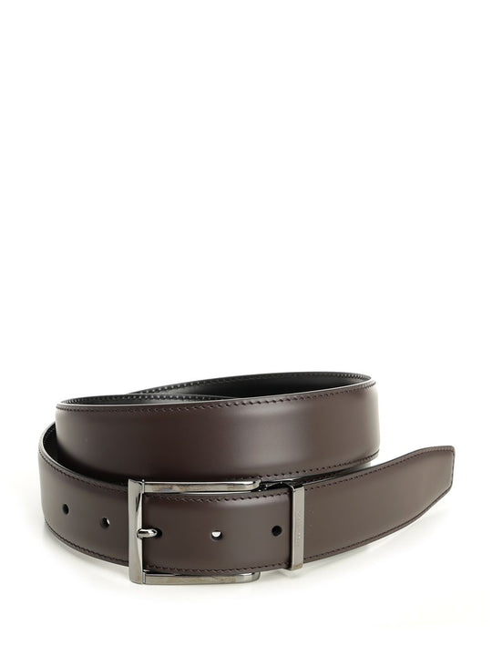 Reversible Leather Belt Belts Black