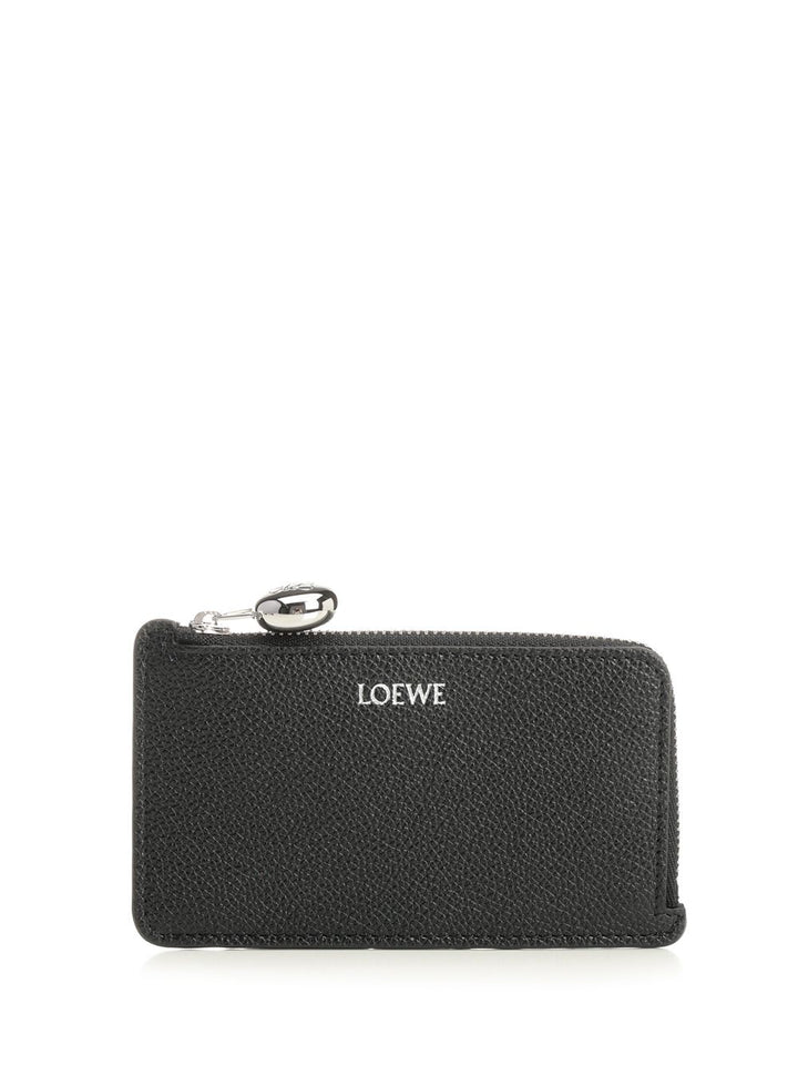 Loewe Pebble Square Card Holder Wallets - Black | e47298e2a0da768e92e4e08ee4b8308c415f8e24