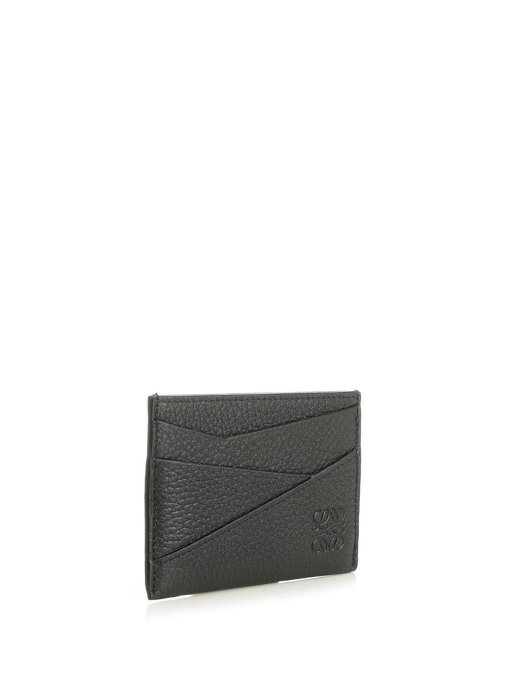 Loewe Puzzle Edge Plain Cardholder Wallets - Black | 547c7a2f42c02b3b070952aef6f42af721776c8c