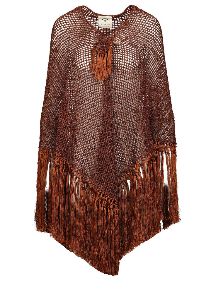 Chiarais Scialle Mantella Rosa Knitwear - Orange | 12d57529311ff2b2d38d72220a27ae481f627a8f