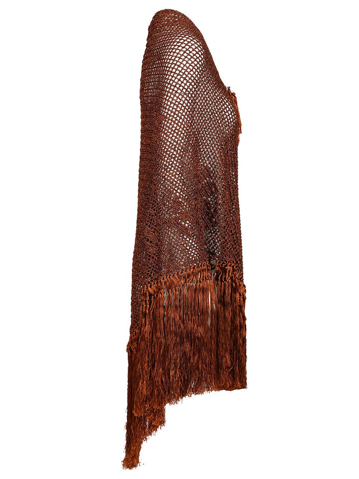 Chiarais Scialle Mantella Rosa Knitwear - Orange | 2f44dde86b2529f83281190f7383a78845d0c4f4