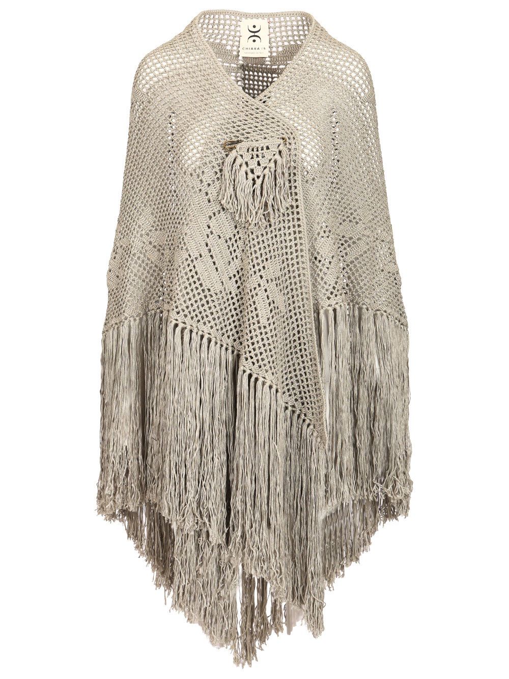 Chiarais Scialle Rosa Knitwear - Grey | 7aee591388a778fd52e94e169aa83cf0eabb9a34