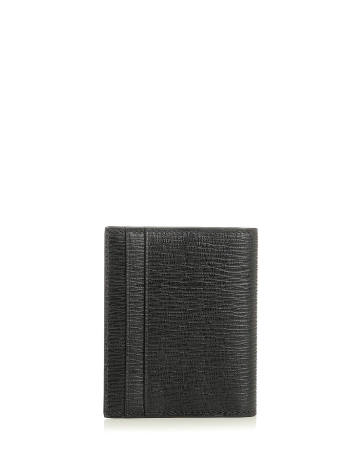 Ferragamo Gancini Credit Card Holder Wallets - Black | 4058fcca539bf98329d2f866f35915f31c7deee5