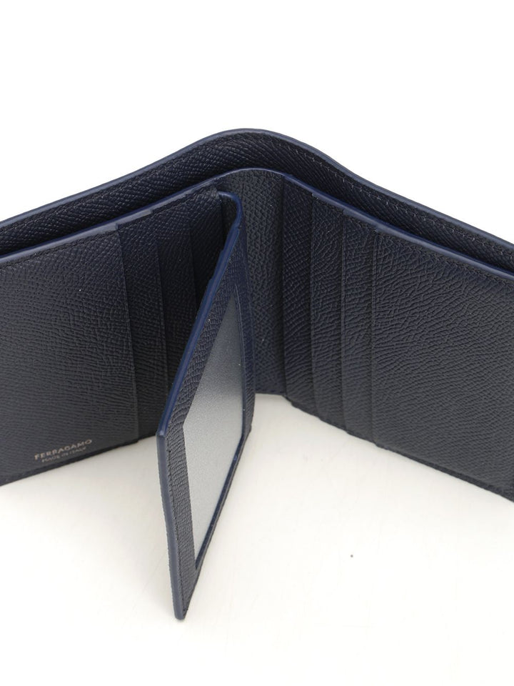 Ferragamo Mini Gancini Wallet Wallets - Blue | a28fe7d322b2b9be998602743fac511542852141