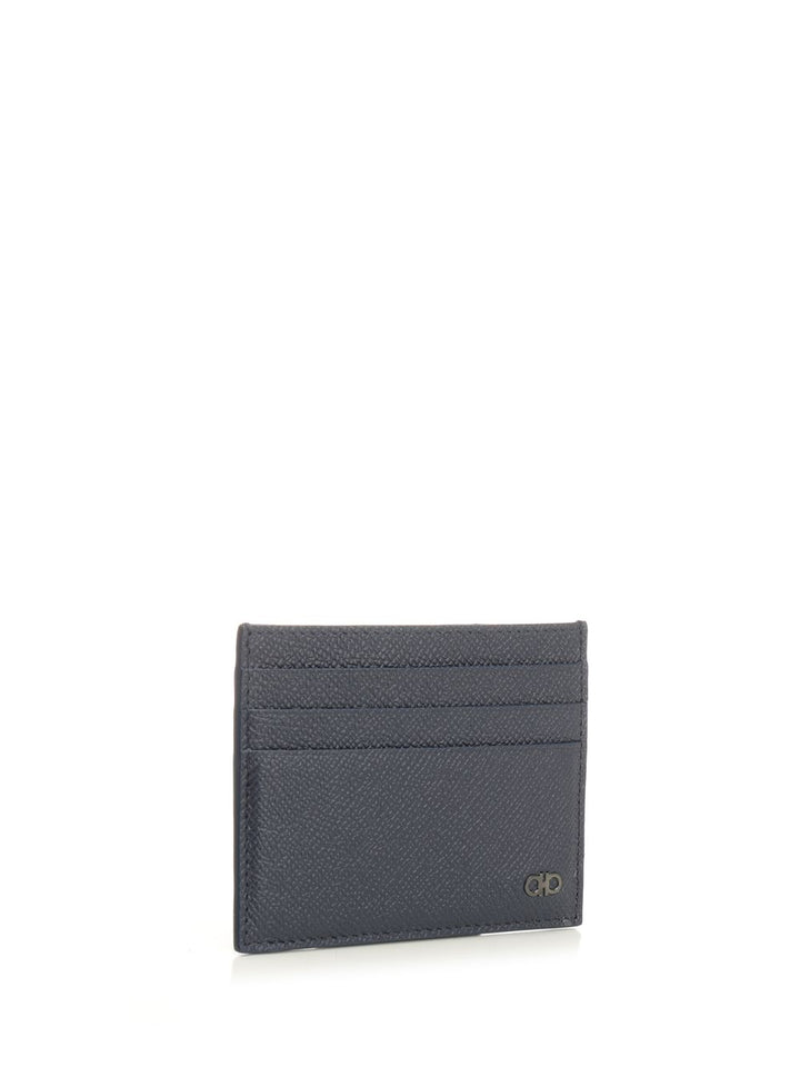 Ferragamo Gancini Credit Card Holder Wallets - Blue | d7b99956a455c6e0059454917fd049b8bee2b57d