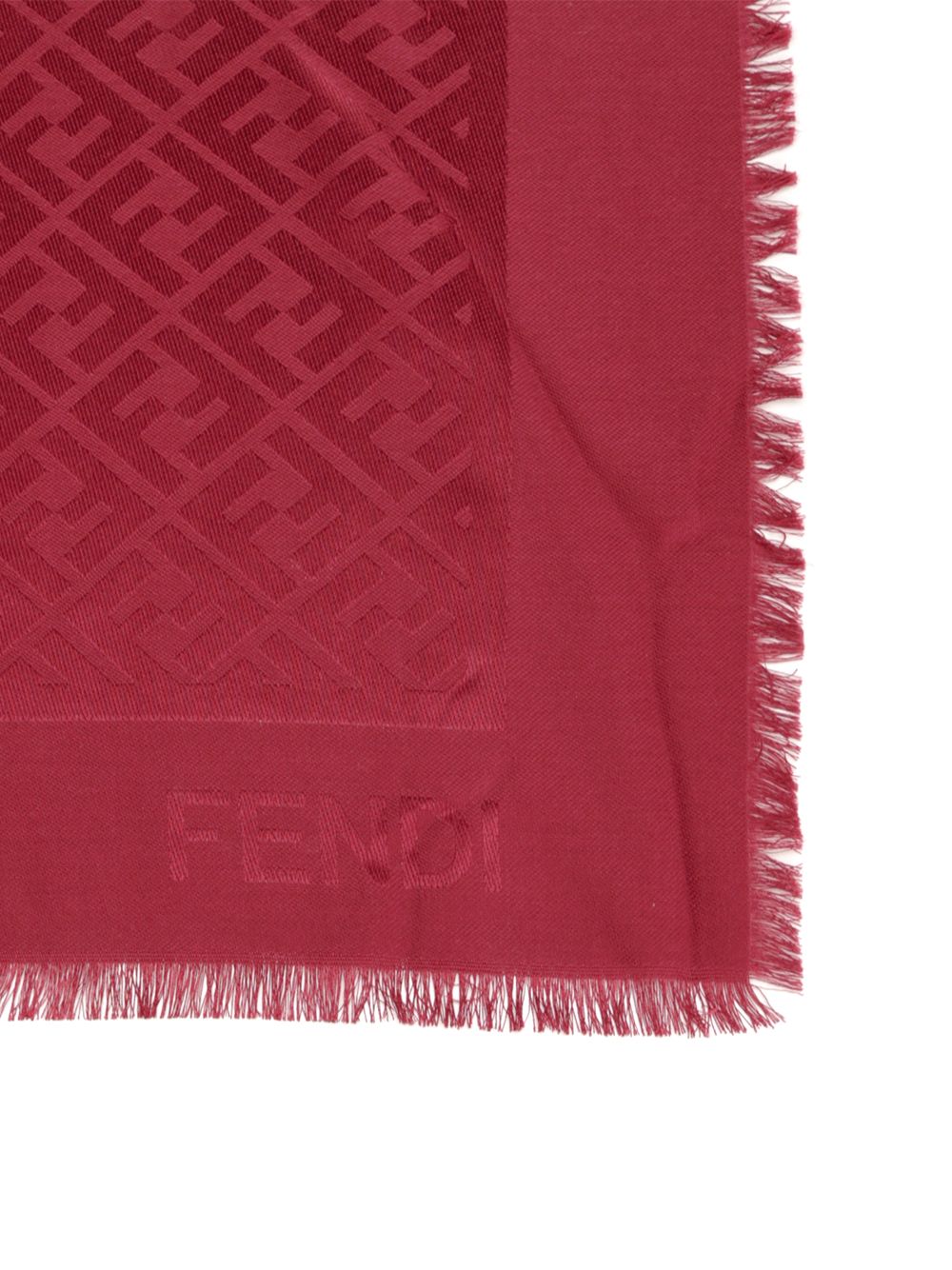 Fendi Ff Shawl Scarves And Foulards - Bordeaux | b956697362e96d6f1cdae4164fe3d889a892b9ee