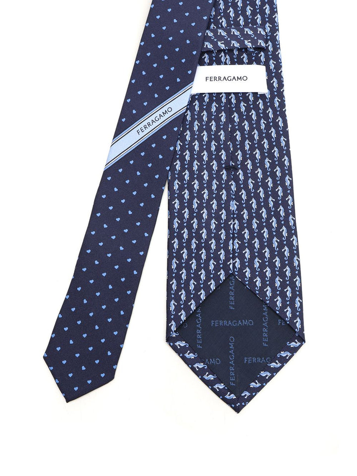Ferragamo Seahorse Ties And Bow Ties - Blue | a6ea7dd3b63b785d8d8902e2d330b00aa9acc437