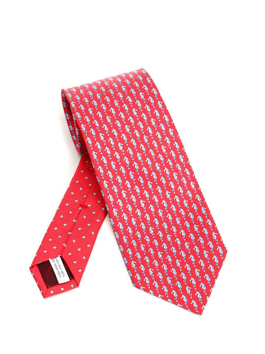 Seahorse Ties And Bow Ties Red