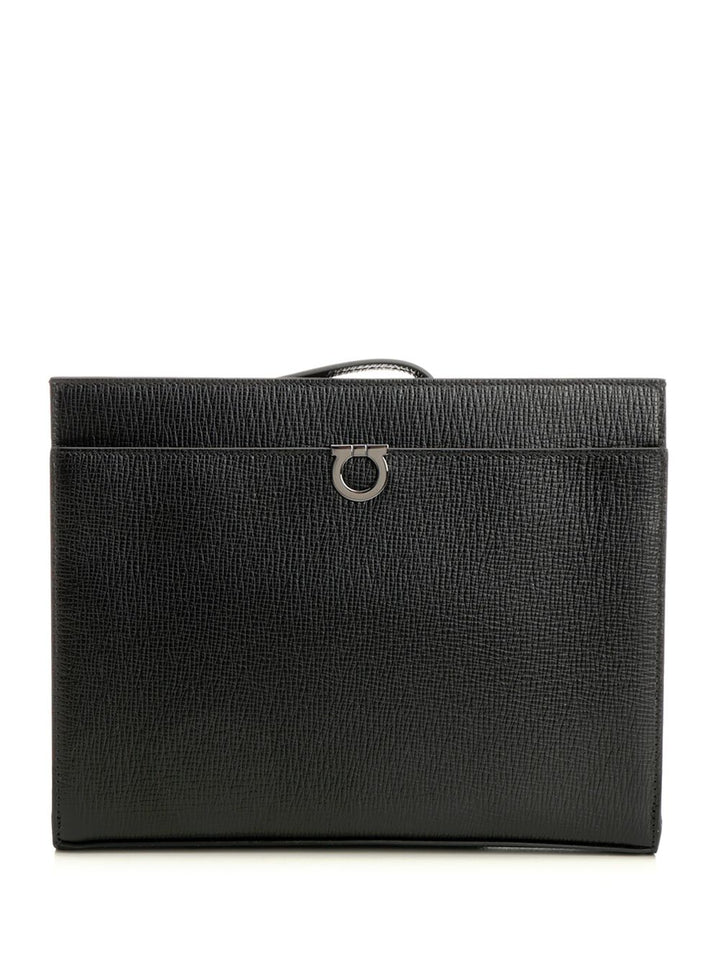 Ferragamo Gancini Pouch Small leather goods - Black | 16239961ee0be97254f1f3d43de104eb1067d6b0