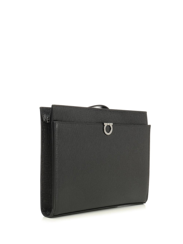 Ferragamo Gancini Pouch Small leather goods - Black | 5520634726a2b3f2ea6cff0c5d28ff44af6e3203