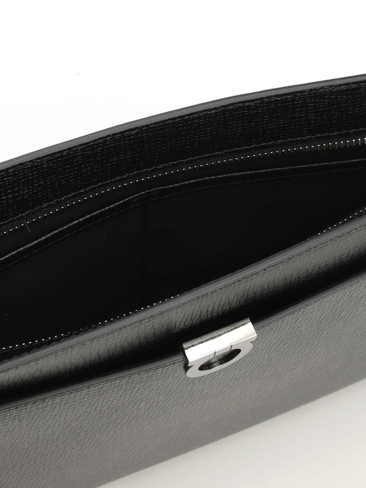 Ferragamo Gancini Pouch Small leather goods - Black | 5ca2ef49bba9d7fae1f642ed4bac53f78ab848bb
