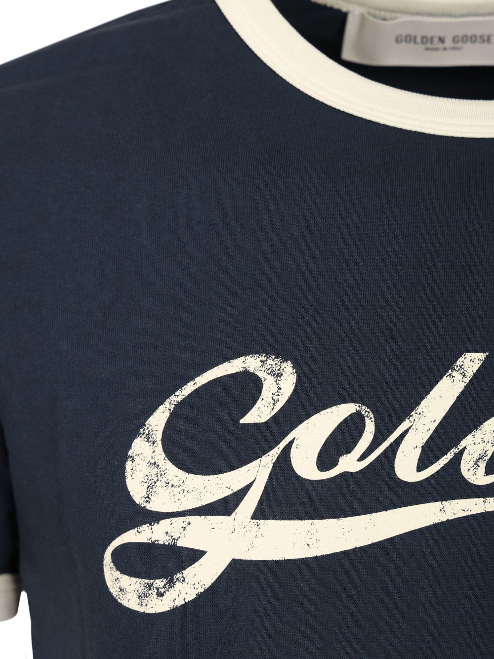 Golden Goose Deluxe Brand Journey T-Shirt - Blue | b2363f8daf86ef6ae4c968c815c44e70596860ac