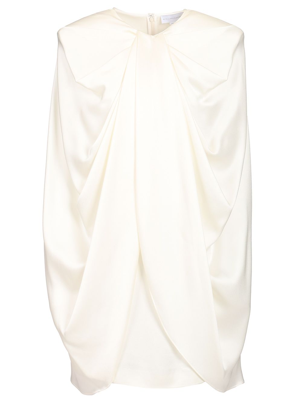 Stella Mccartney Cape Mini Dress Dresses - White | 514a7c2422176890f56c531fcea48d556640ca12