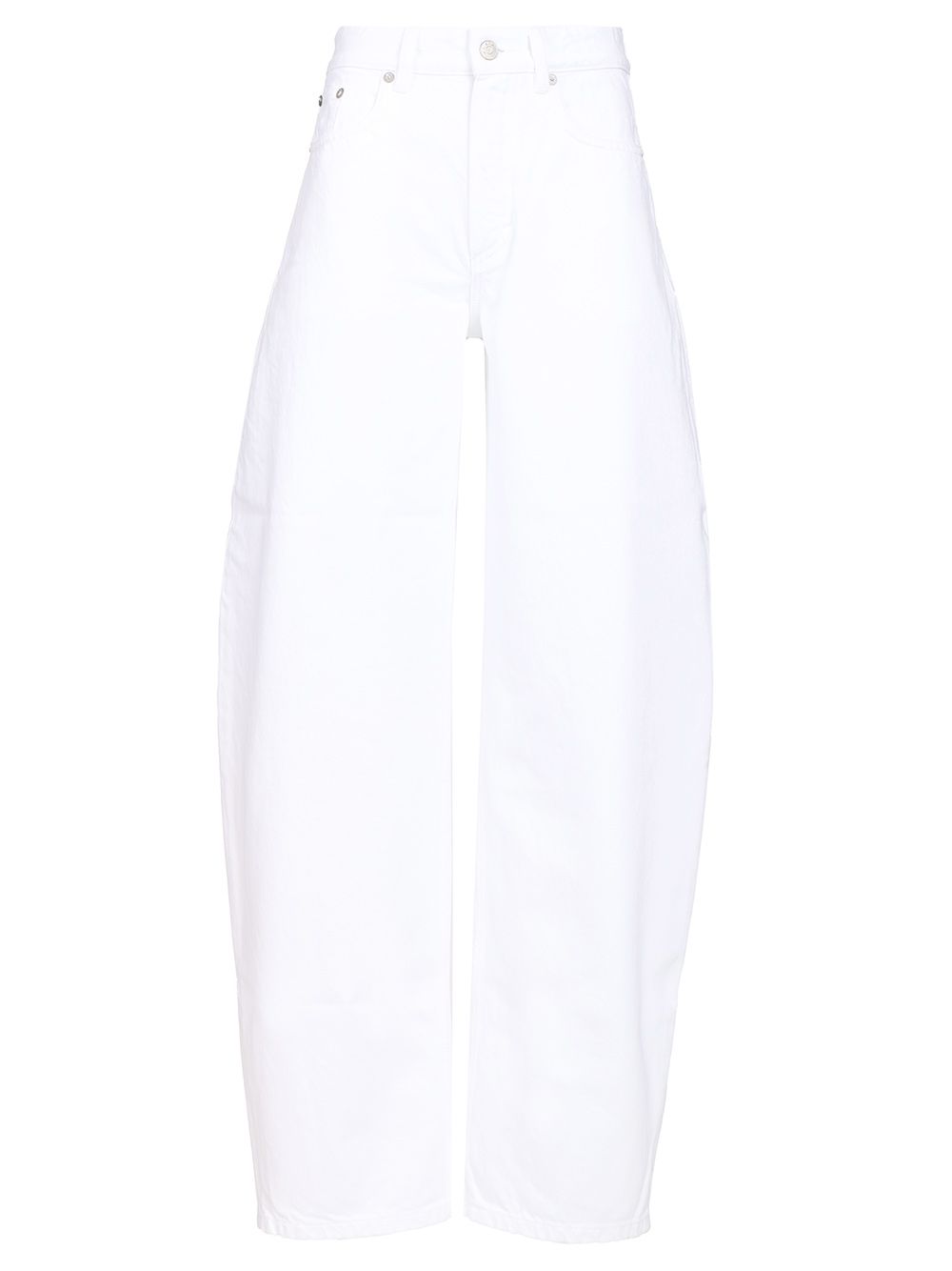 AlaÏA Rounded Trousers Jeans - White | a0e3dd105ecd2bc98ae95fd2dcbe56965f0cde93